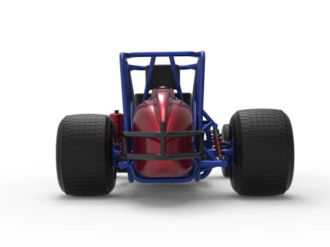 Dirt Silver Crown Car Base Scale 1 to 25 3D Print Model