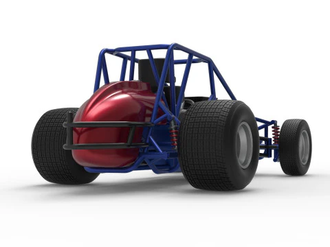 Dirt Silver Crown Car Base Scale 1 to 25 3D Print Model