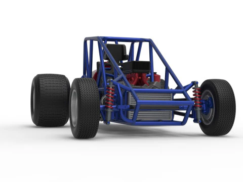 Dirt Silver Crown Car Base Scale 1 to 25 3D Print Model