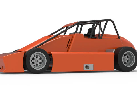 Experimental Pavement Silver Crown Car Scale 125 3D Print Model