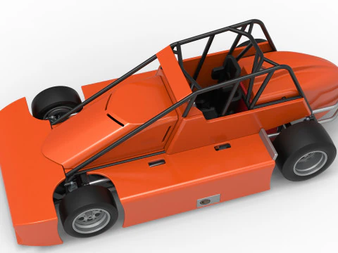 Experimental Pavement Silver Crown Car Scale 125 3D Print Model
