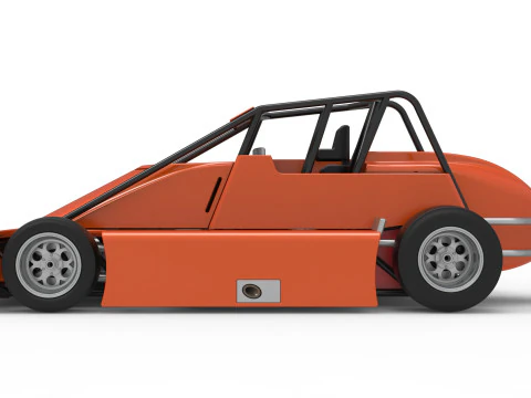 Experimental Pavement Silver Crown Car Scale 125 3D Print Model