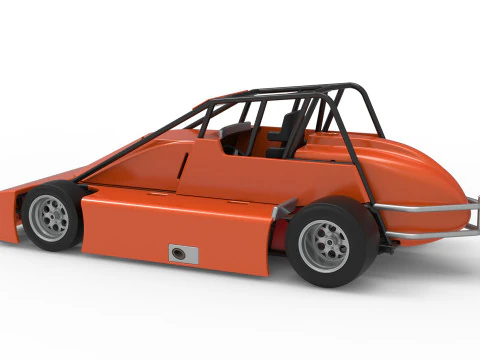Experimental Pavement Silver Crown Car Scale 125 3D Print Model