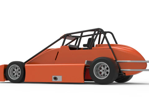 Experimental Pavement Silver Crown Car Scale 125 3D Print Model