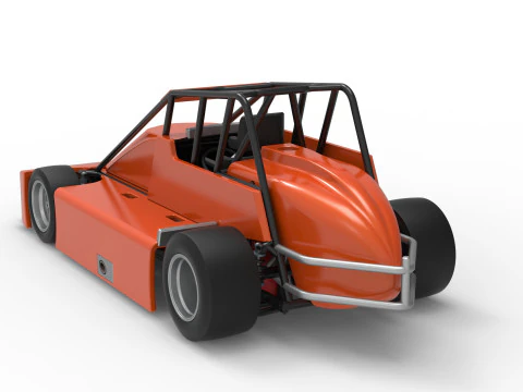 Experimental Pavement Silver Crown Car Scale 125 3D Print Model