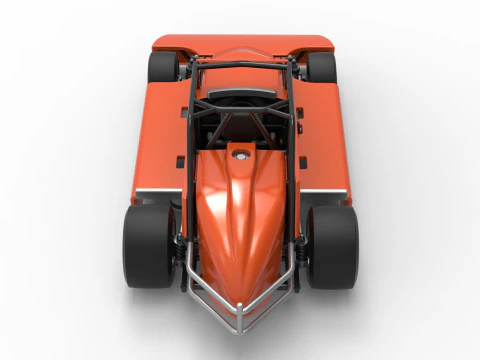 Experimental Pavement Silver Crown Car Scale 125 3D Print Model