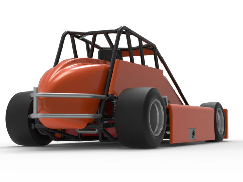 Experimental Pavement Silver Crown Car Scale 125 3D Print Model