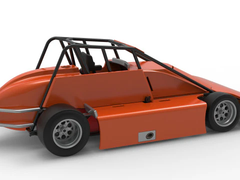 Experimental Pavement Silver Crown Car Scale 125 3D Print Model