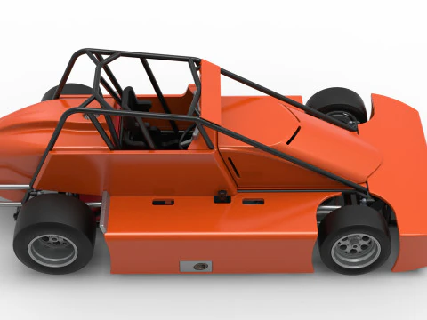 Experimental Pavement Silver Crown Car Scale 125 3D Print Model
