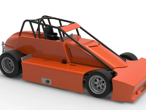 Experimental Pavement Silver Crown Car Scale 125 3D Print Model