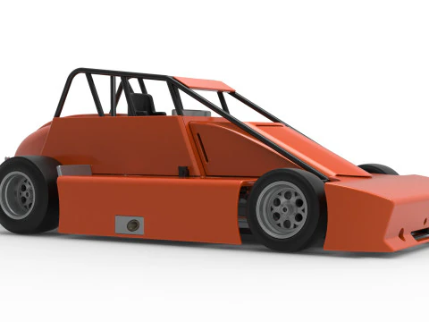 Experimental Pavement Silver Crown Car Scale 125 3D Print Model