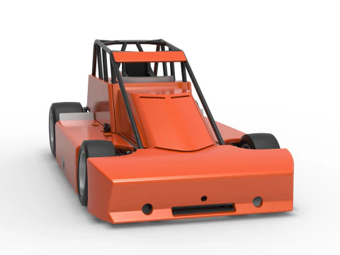 Experimental Pavement Silver Crown Car Scale 125 3D Print Model