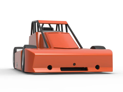 Experimental Pavement Silver Crown Car Scale 125 3D Print Model