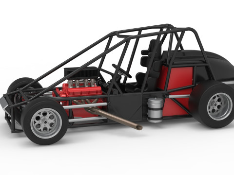 База автомобиля &laquo;Экспериментальная тротуарная серебряная корона&raquo; от 1 до 25 3D Принт Модель