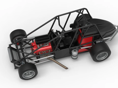 Experimental Pavement Silver Crown Car Base Scale 1 to 25 3D Print Model