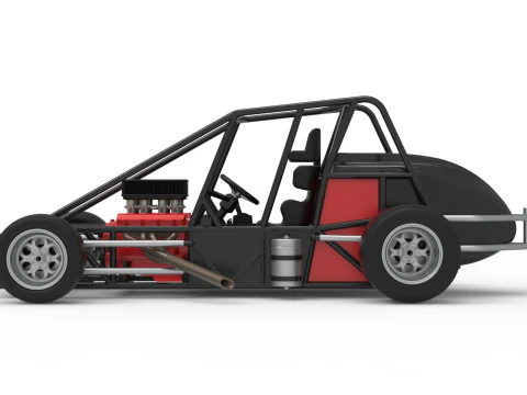 Experimental Pavement Silver Crown Car Base Scale 1 to 25 3D Print Model