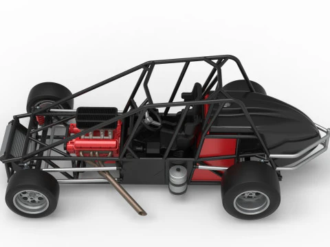 Experimental Pavement Silver Crown Car Base Scale 1 to 25 3D Print Model