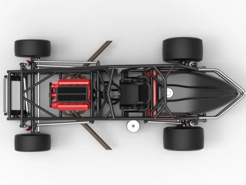 Experimental Pavement Silver Crown Car Base Scale 1 to 25 3D Print Model