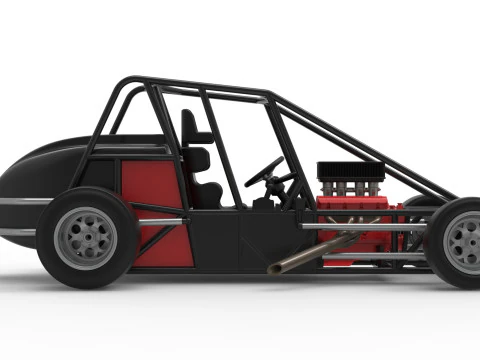 Experimental Pavement Silver Crown Car Base Scale 1 to 25 3D Print Model