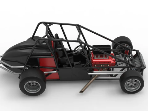 Experimental Pavement Silver Crown Car Base Scale 1 to 25 3D Print Model