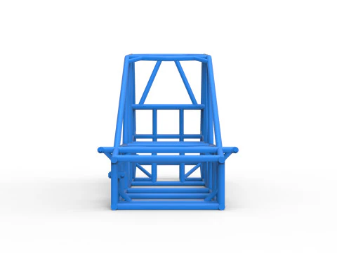 Frame of Experimental Pavement Silver Crown Car Scale 1 to 25 3D Print Model