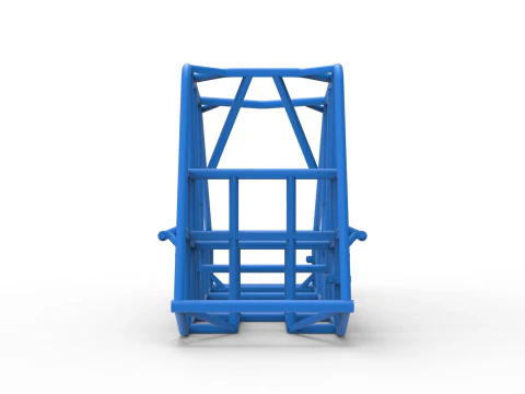 Frame of Experimental Pavement Silver Crown Car Scale 1 to 25 3D Print Model