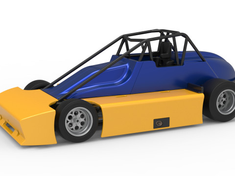 प्रायोगिक फुटपाथ सिल्वर क्राउन कार संस्करण 2 स्केल 1 से 25 3D प्रिंट मॉडल