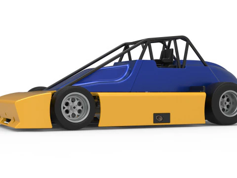 Experimental Pavement Silver Crown Car Version 2 Scale 1 to 25 3D Print Model