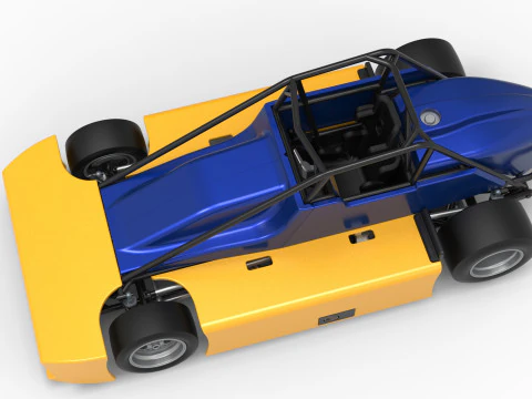 Experimental Pavement Silver Crown Car Version 2 Scale 1 to 25 3D Print Model