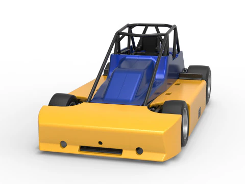 Experimental Pavement Silver Crown Car Version 2 Scale 1 to 25 3D Print Model