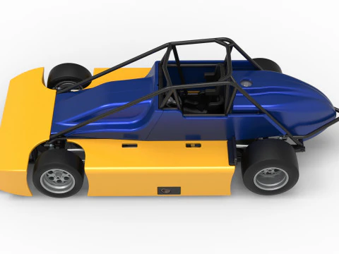 Experimental Pavement Silver Crown Car Version 2 Scale 1 to 25 3D Print Model