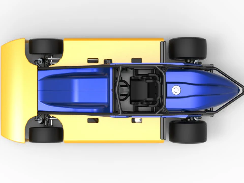 Experimental Pavement Silver Crown Car Version 2 Scale 1 to 25 3D Print Model