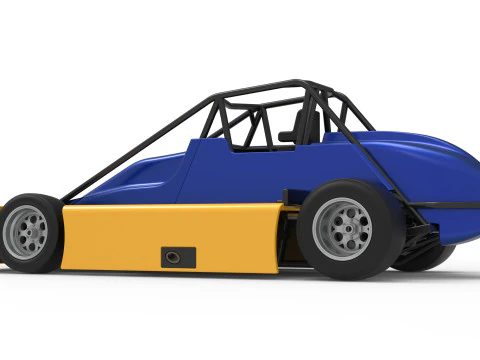 Experimental Pavement Silver Crown Car Version 2 Scale 1 to 25 3D Print Model