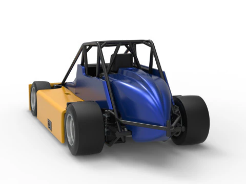 Experimental Pavement Silver Crown Car Version 2 Scale 1 to 25 3D Print Model