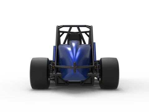 Experimental Pavement Silver Crown Car Version 2 Scale 1 to 25 3D Print Model