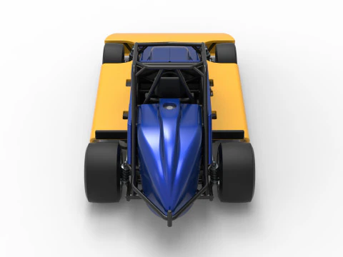 Experimental Pavement Silver Crown Car Version 2 Scale 1 to 25 3D Print Model
