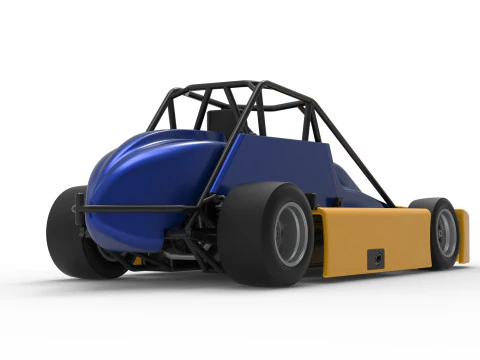 Experimental Pavement Silver Crown Car Version 2 Scale 1 to 25 3D Print Model