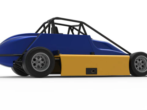 Experimental Pavement Silver Crown Car Version 2 Scale 1 to 25 3D Print Model