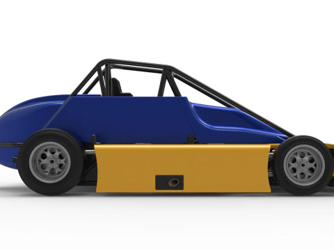 Experimental Pavement Silver Crown Car Version 2 Scale 1 to 25 3D Print Model