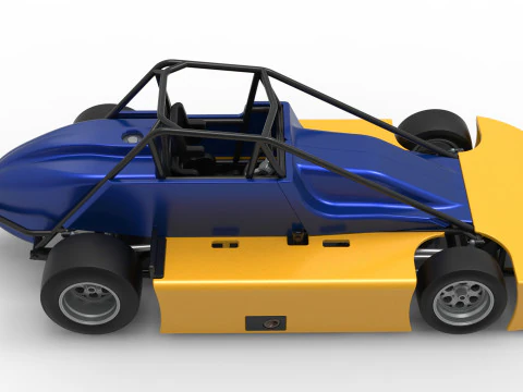 Experimental Pavement Silver Crown Car Version 2 Scale 1 to 25 3D Print Model