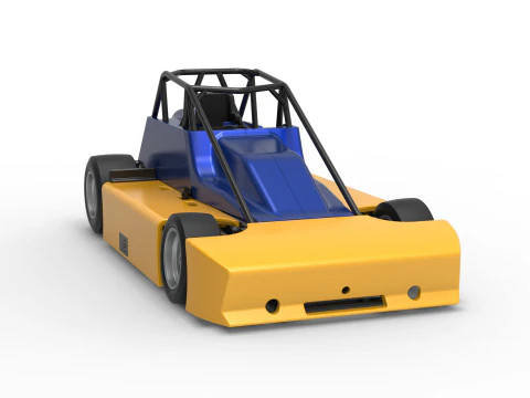 Experimental Pavement Silver Crown Car Version 2 Scale 1 to 25 3D Print Model