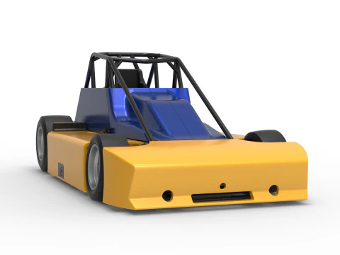 Experimental Pavement Silver Crown Car Version 2 Scale 1 to 25 3D Print Model
