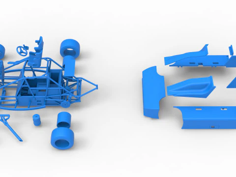 Experimental Pavement Silver Crown Car Version 2 Scale 1 to 25 3D Print Model