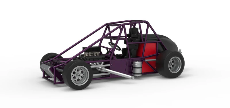 Experimental Pavement Silver Crown Car Base Version 2 Scale 1 to 25 3D Print Model .c4d .max .obj .3ds .fbx .stl .blend 