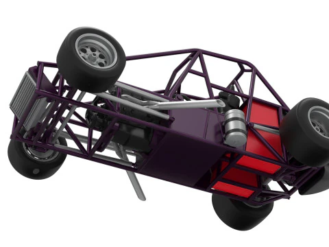Experimental Pavement Silver Crown Car Base Version 2 Scale 1 to 25 3D Print Model