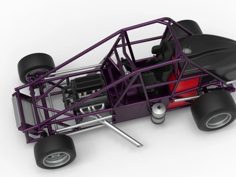 Experimental Pavement Silver Crown Car Base Version 2 Scale 1 to 25 3D Print Model