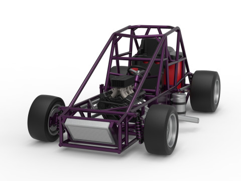 実験用舗装 シルバー クラウン カー ベース バージョン 2 スケール 1 ～ 25 3Dプリントモデル