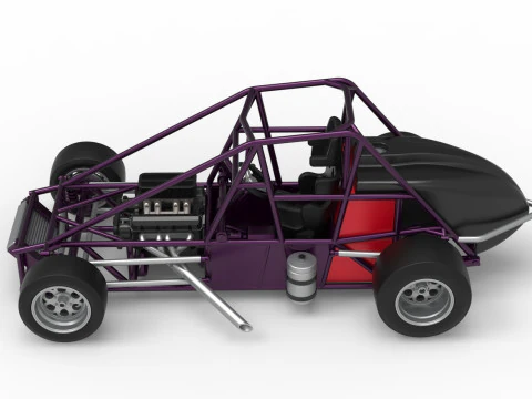 Experimental Pavement Silver Crown Car Base Version 2 Scale 1 to 25 3D Print Model