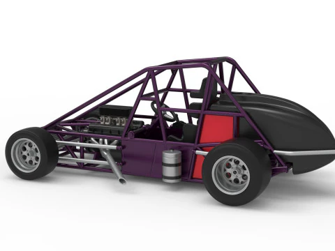 Experimental Pavement Silver Crown Car Base Version 2 Scale 1 to 25 3D Print Model