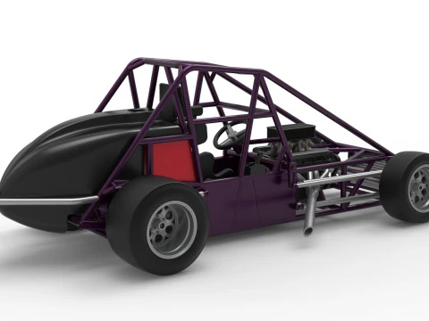 Experimental Pavement Silver Crown Car Base Version 2 Scale 1 to 25 3D Print Model